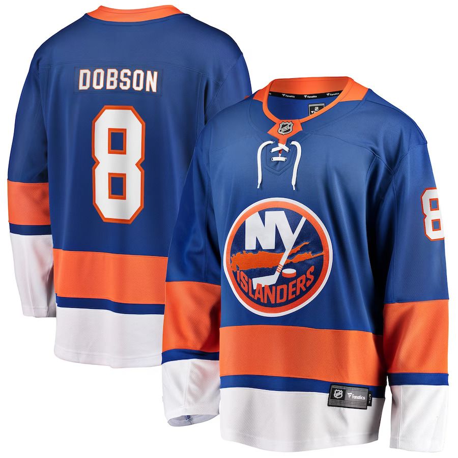 Men New York Islanders #8 Noah Dobson Fanatics Branded Royal Replica Player NHL Jersey